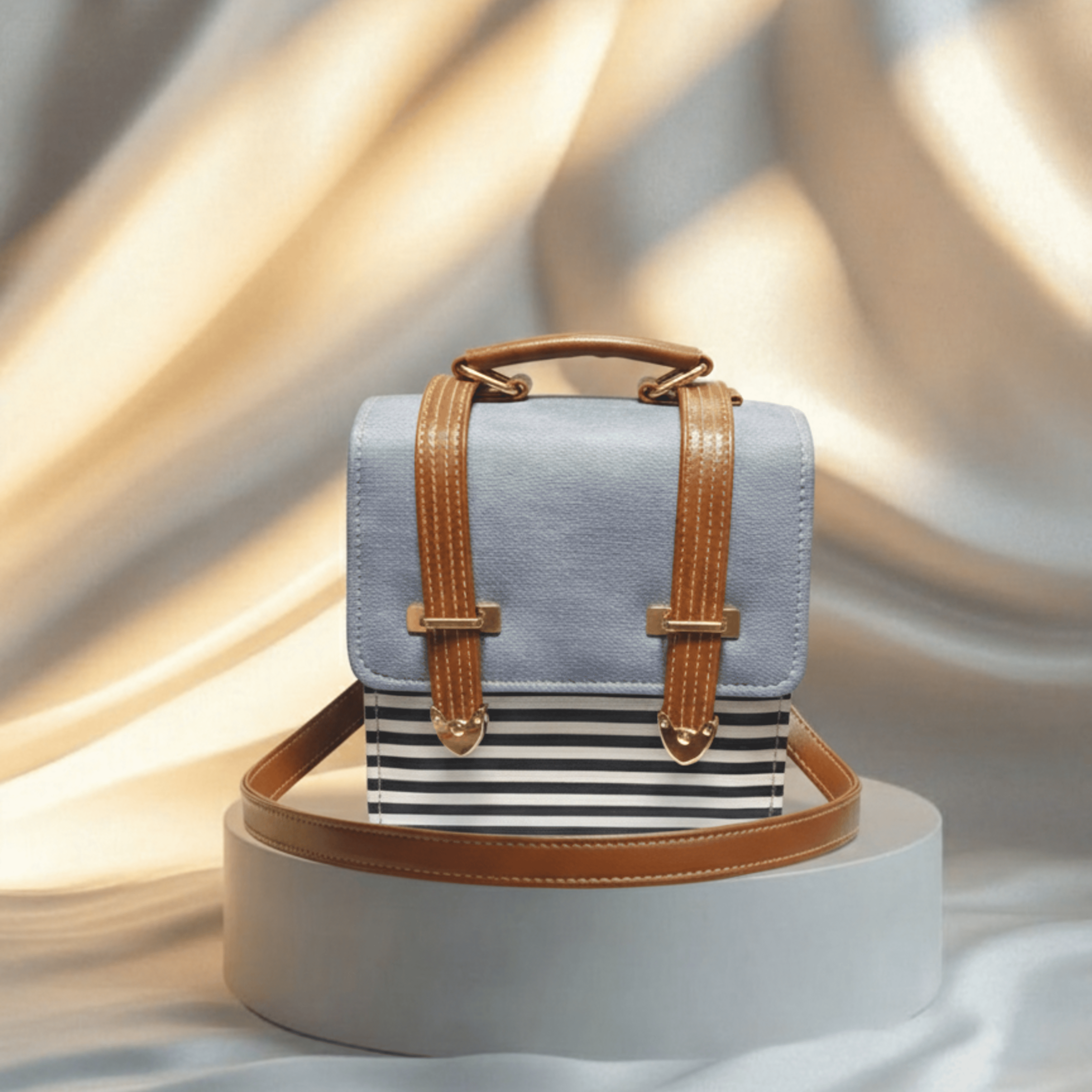 LUNA STRIPE BOX BAG