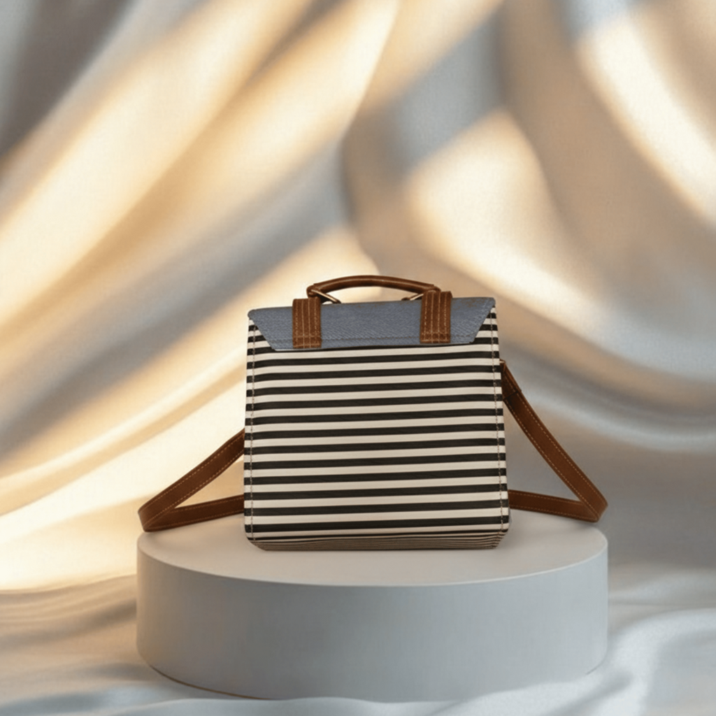 LUNA STRIPE BOX BAG