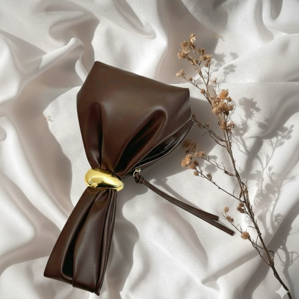 MILK CHOCOLATE TOP HANDLE BAG