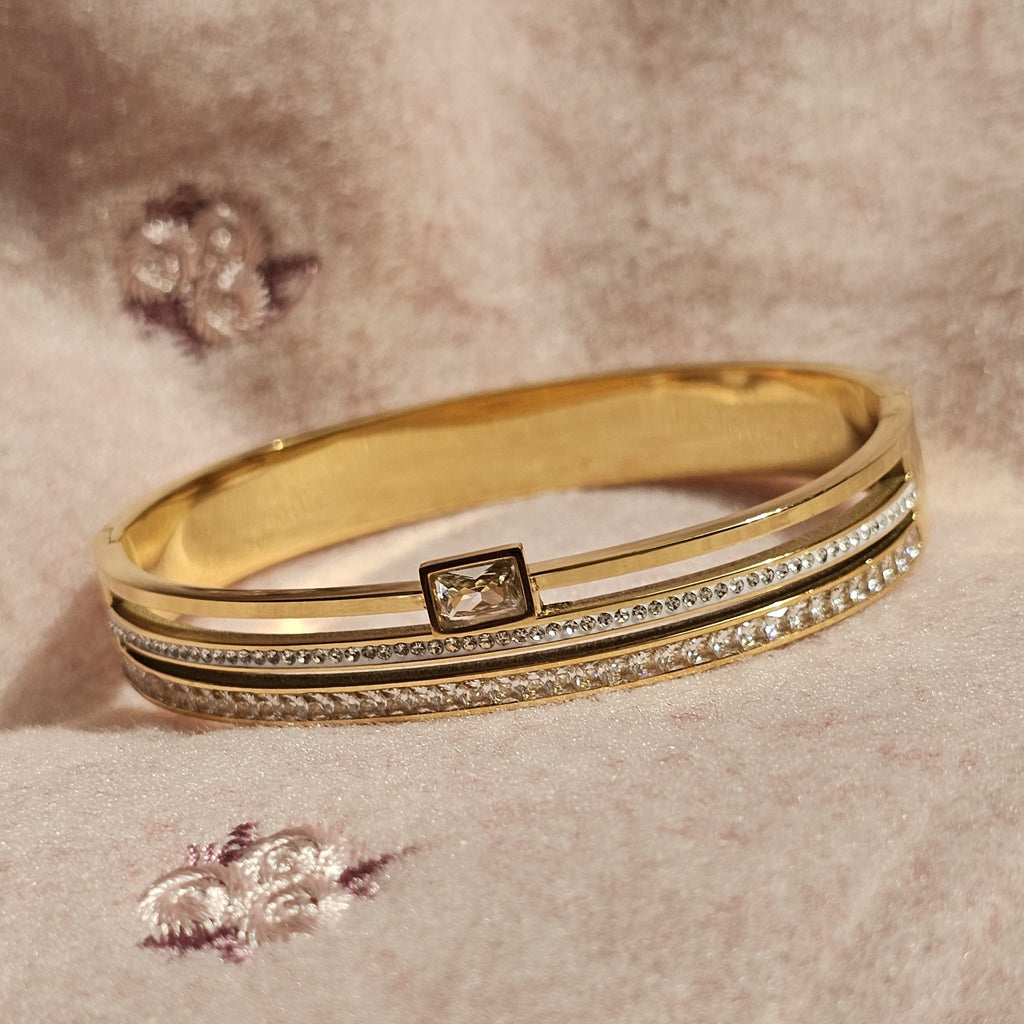 3 Layer Zircon Bangle