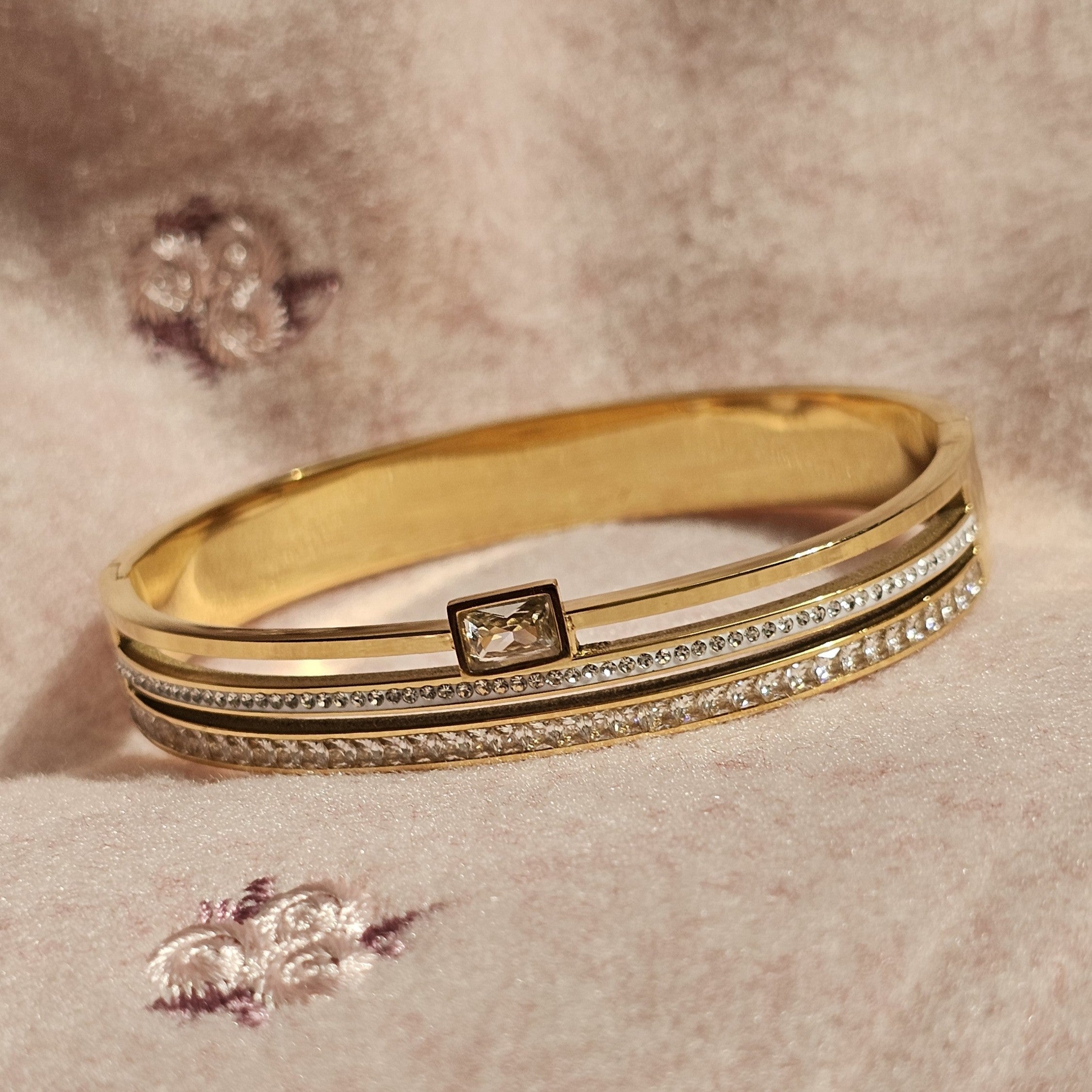 3 Layer Zircon Bangle