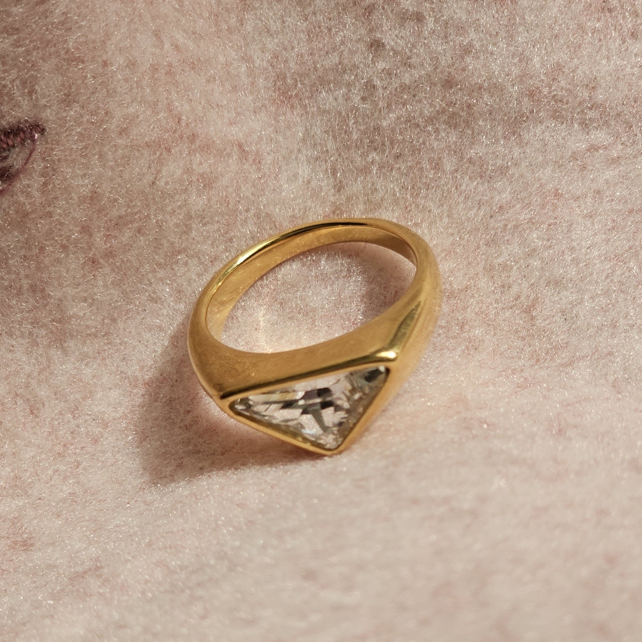 Trillion Cut Ring