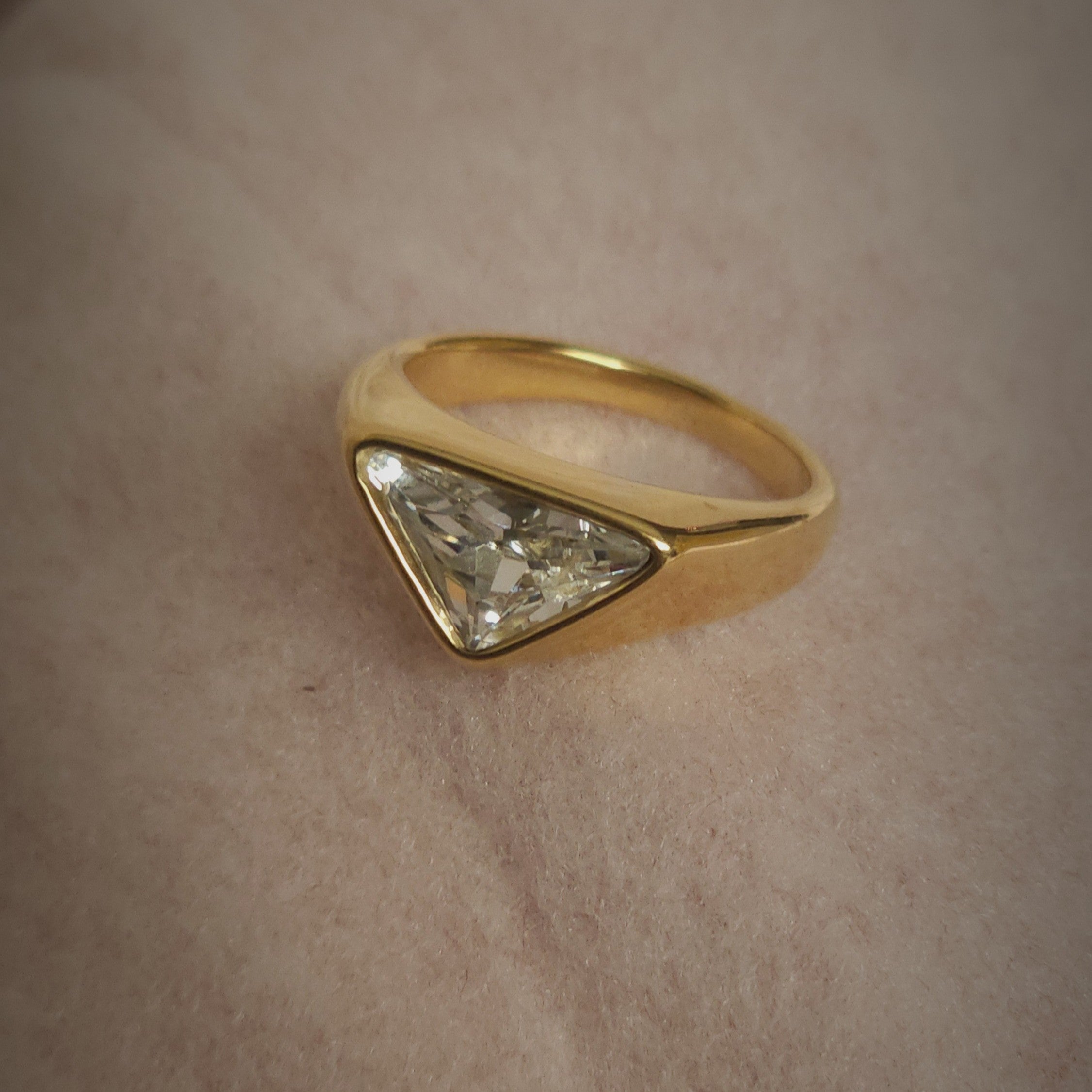 Trillion Cut Ring