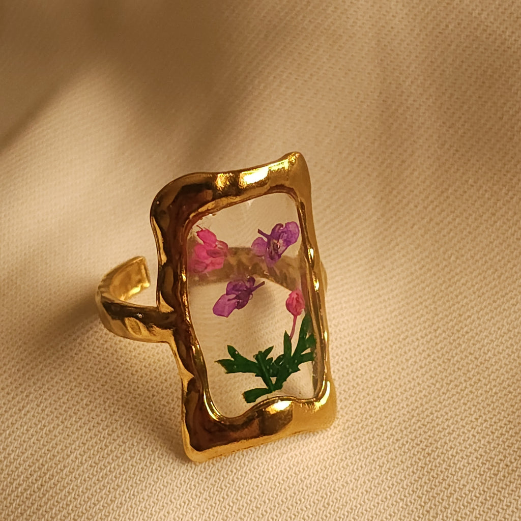 Eternal Flower Ring Rectangle