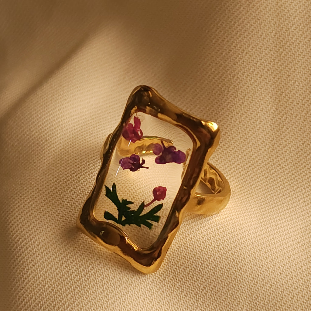 Eternal Flower Ring Rectangle
