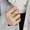 Dual-Tone Geometric Ring