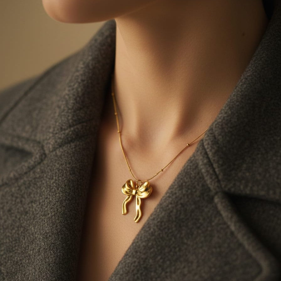 Bow Pendant Necklace