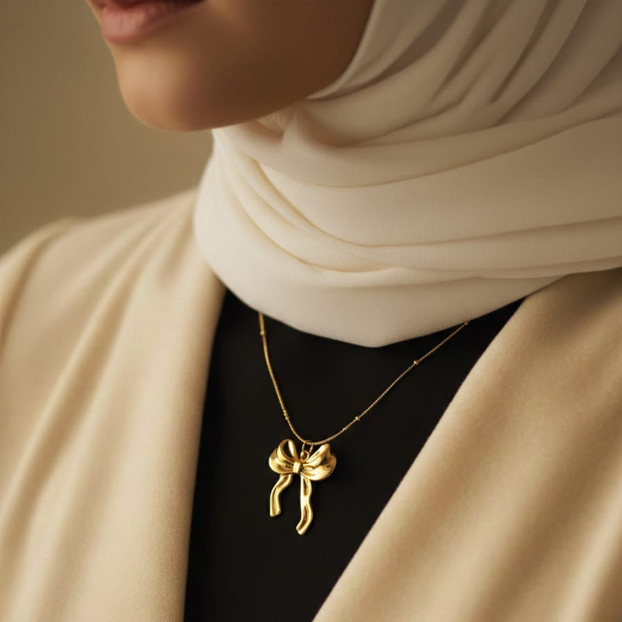 Bow Pendant Necklace