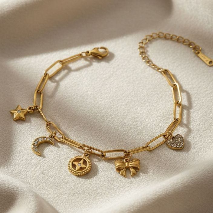 Moon Charm Bracelet