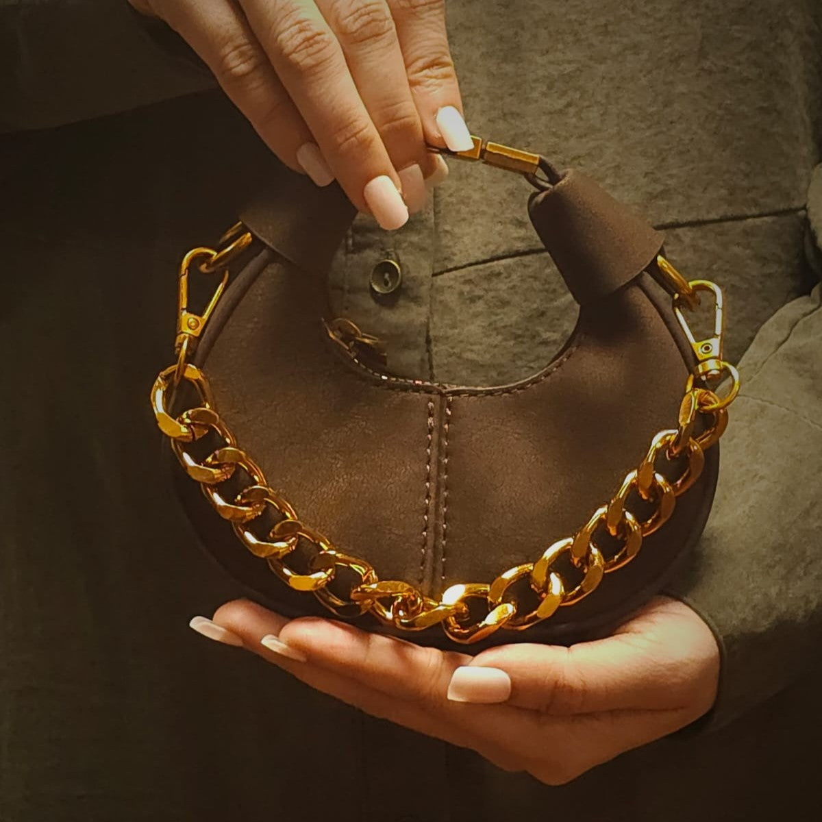 Crescent Mini Hobo Bag