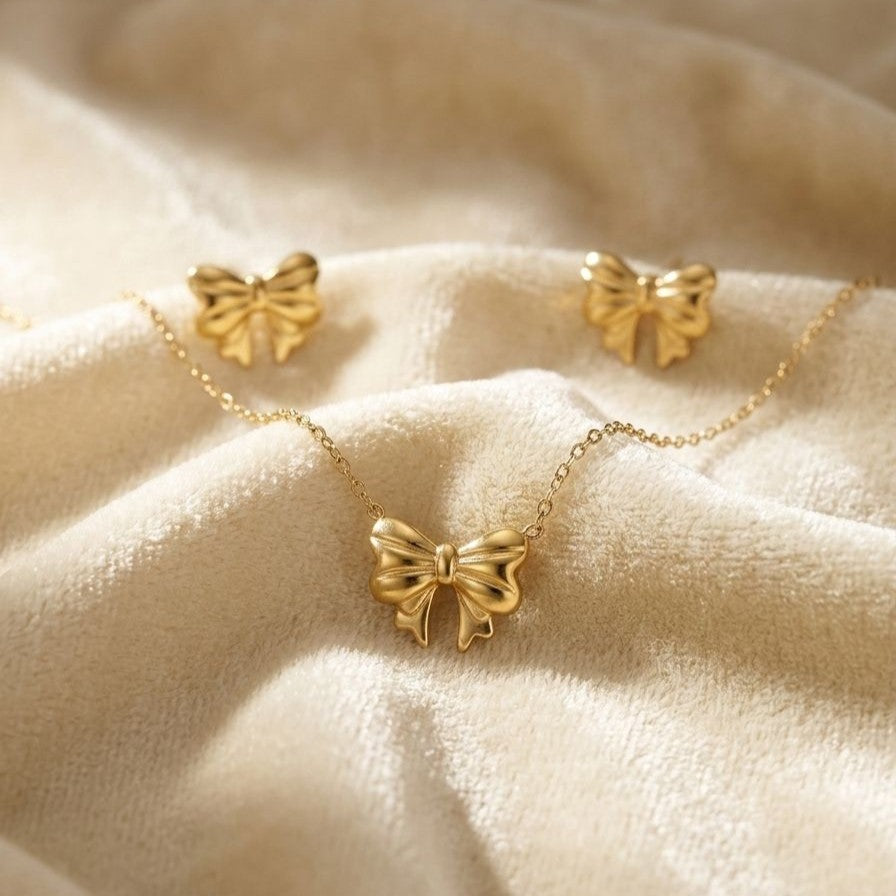 Bow Necklace Set