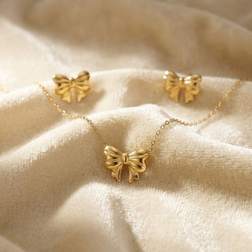Bow Necklace Set