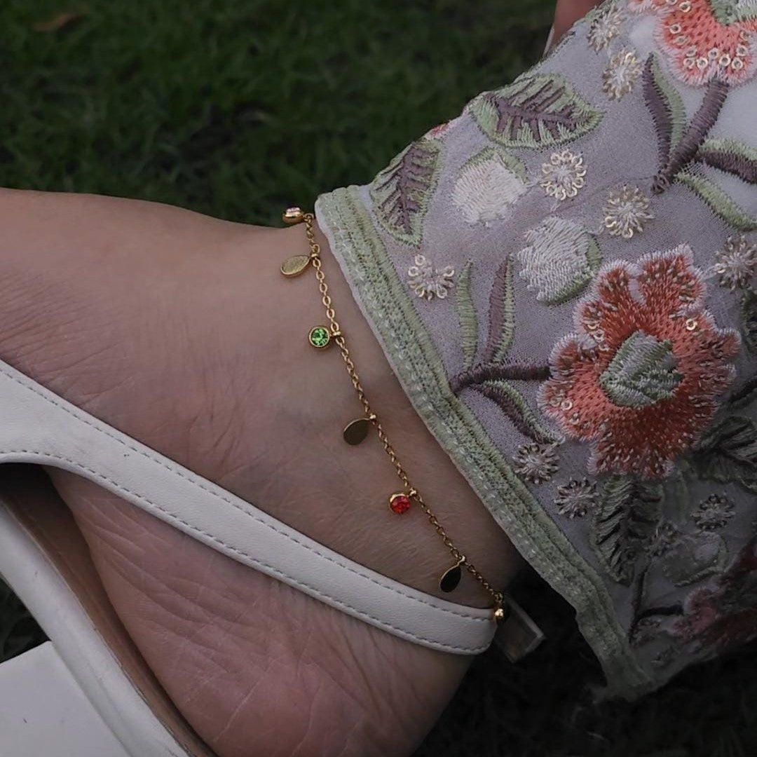 Color Charm Anklet