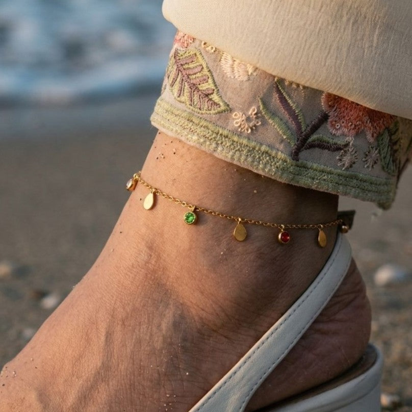 Color Charm Anklet