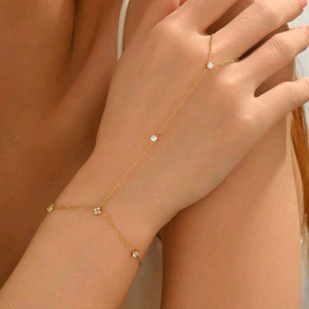 Zirconia Stone Hand Chain