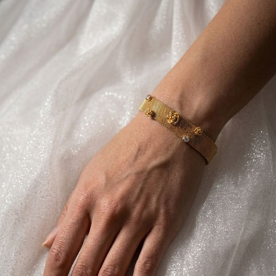 Flower Mesh Bracelet