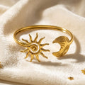 Sun-Moon Open Bangle