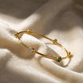 Green Stone Bangle